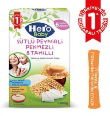 HERO BABY SÜTLÜ 8 TAHILLI PEYNİRLİ PEKMEZLİ 200 GR