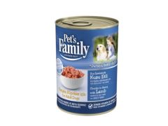 PET FAMİLY KUZU ETLİ KÖPEK KONSERVESİ 400 GR