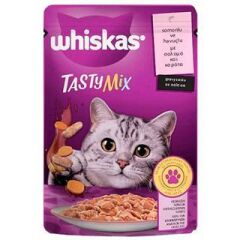 WHİSKAS POUCH TASTY MİX SOMON&HAVUÇ 85 GR*28