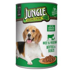 JUNGLE KÖPEK KONSERVESİ  400 GR BİFTEKLİ-SEBZELİ