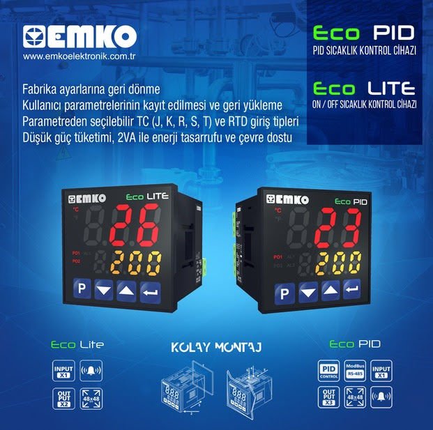 EMKO On-Off / PID Sıcaklık Kontrol Cihazları (ECO LITE - ECO PID)