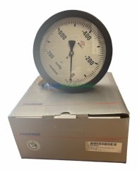 Ø160mm -760 mmHg Alttan Bağlantılı Kurutip G1/2'' Hassas Vakummetre, Vakum Göstergesi CL1,0 PAKKENS