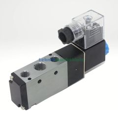 3/8'' Elektrikli 5/2 Pnömatik Yön Valfi 4V310-10 Tek Bobin-Yay Pnomatik Solenoid Valf