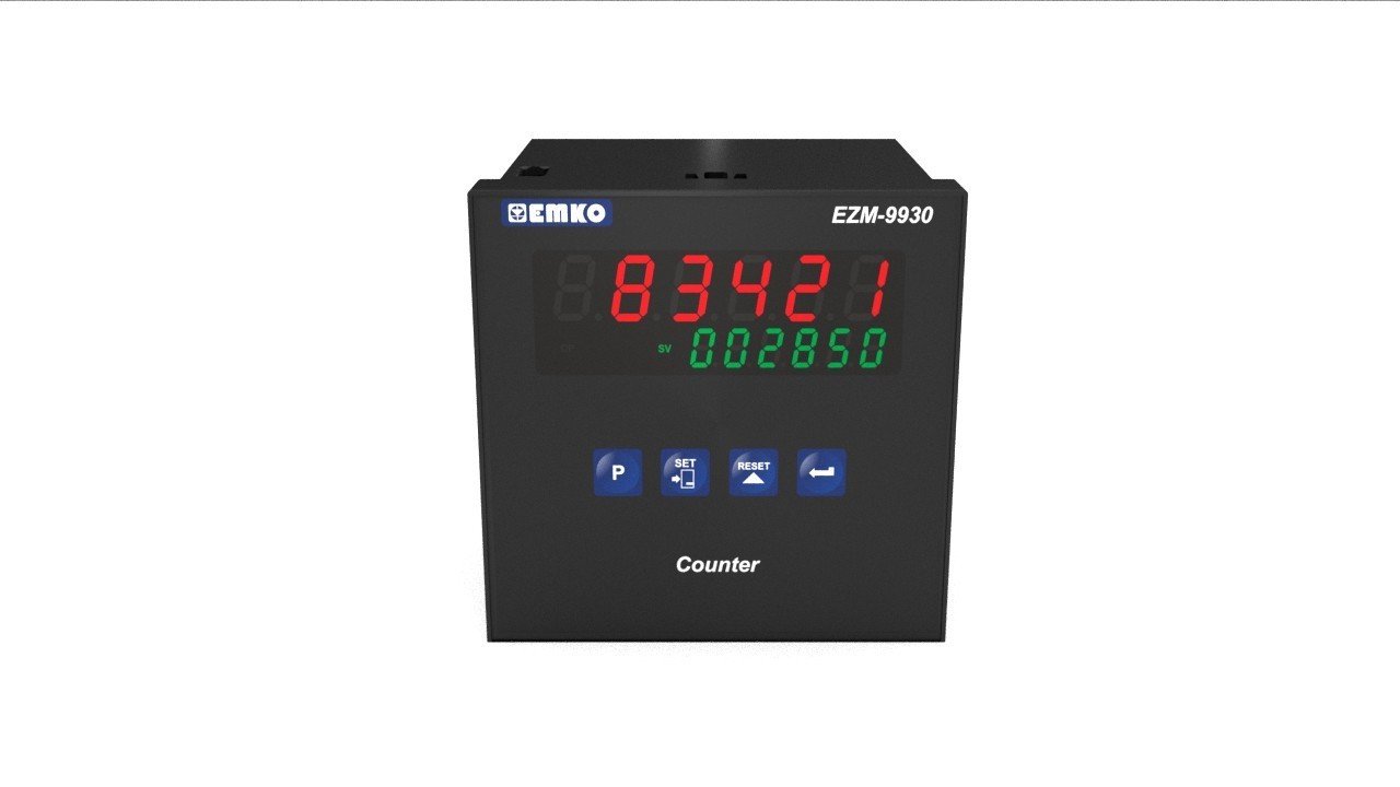 EZM-9930.4.00.0.1/00.00/0.0.0.0 Tek Setli Programlanabilir Sayıcı 1 Röle Çıkışlı, 115Vac beslemeli