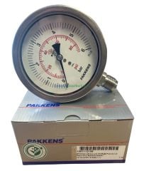 Ø100mm 0/6 Bar Alttan Bağlantılı Komple Paslanmaz Kurutip CL1,0 Hassas Basınç Ölçer, Manometre G1/2'' Class 1,0 PAKKENS