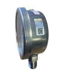 Ø100mm 0/6 Bar Alttan Bağlantılı Komple Paslanmaz Kurutip CL1,0 Hassas Basınç Ölçer, Manometre G1/2'' Class 1,0 PAKKENS
