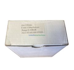 Ø100mm 0/10 Bar Alttan Bağlantılı Komple Paslanmaz Kurutip CL1,0 Hassas Basınç Ölçer, Manometre G1/2'' Class 1,0 Fantinelli