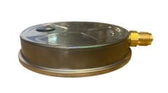 Ø160mm 0-16 Bar Alttan Bağlantılı Gliserinli, Sıvı Dolgulu G1/2'' Manometre, Basınç Göstergesi CL1,6 PAKKENS