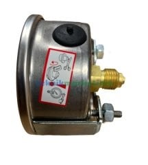 Ø63mm 0-100 Bar Panotip Arka Bağlantılı Gliserinli, Sıvı Dolgulu G1/4'' Manometre, Basınç Göstergesi CL2,5 PAKKENS