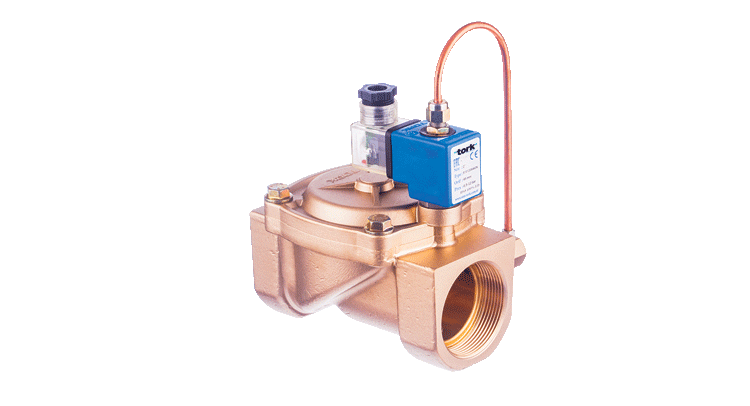 BUHAR İÇİN NORMALDE AÇIK BAKIR BORULU TİP SOLENOİD VALFLER - TORK S2012 ( TORK-BA-0,5-5 BAR ) SERİSİ