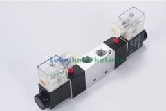 1/4'' Elektrikli 5/2 BÜYÜK GÖVDE Pnömatik Yön Valfi 4V320-08 Çift Bobin Pnomatik Bobin-Bobin Solenoid Valf