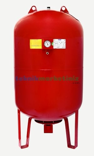 100 Litre Dikey Tip, Ayaklı, Manometreli Genleşme Tankı, Hidrofor Tankı CRUWA