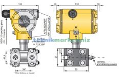 APLISENS APR-2000ALW Smart Diferansiyel Basınç Transmitteri, 4.20mA ve 5.1 Hart Çıkışlı, (-0,5..+7kPa  ,   -5 milibar...+70milibar), 15..45 Vdc Beslemeli