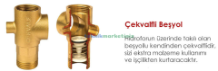 1'' Sarı 5 Yollu Te, 5 Yollu Parça ( ÇEKVALFLİ ) Ekonomik