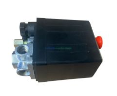 Basınç Şalteri 220 Volt, 10 Bar(145 psi), 1/4''  5 Yollu Tahliyeli On/Off Kompresör Basınç Şalteri