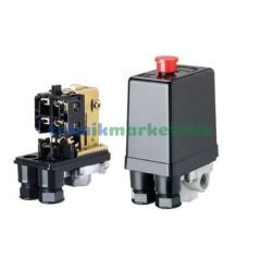 Basınç Şalteri 220 Volt, 10 Bar(145 psi), 1/4''  5 Yollu Tahliyeli On/Off Kompresör Basınç Şalteri