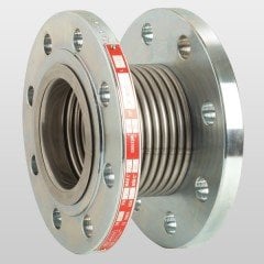 MKDF-30 Eksenel Metal Körüklü Kompansatörler / Döner Flanşlı 30mm Laynersiz