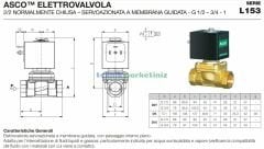 1/2'' Normal Su - Sıcak Su / Buhar Normalde Kapalı 0 Basınç Solenoid Valf Servo Asist Hung Tipi Diyaframlı (0-6 Bar) Ø11,5mm Orifisli ( -10°C +140°C ) Sirai (Made in Italy)