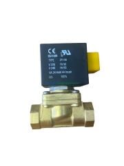 1/2'' Normal Su - Sıcak Su / Buhar Normalde Kapalı 0 Basınç Solenoid Valf Servo Asist Hung Tipi Diyaframlı (0-6 Bar) Ø11,5mm Orifisli ( -10°C +140°C ) Sirai (Made in Italy)