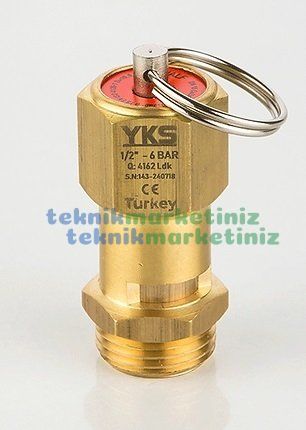 1/2'' 32 BAR Sabit Basınçlı Mühürlü CE Belgeli Emniyet Ventili YKS-602
