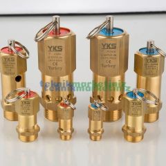 1/2'' 32 BAR Sabit Basınçlı Mühürlü CE Belgeli Emniyet Ventili YKS-602