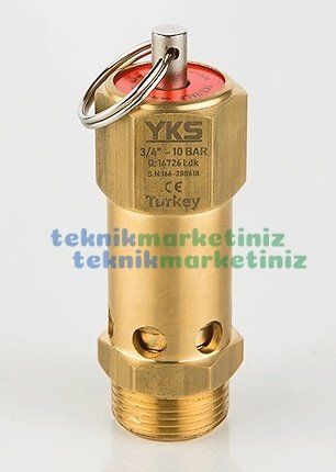 3/4'' 42 BAR Sabit Basınçlı Mühürlü CE Belgeli Emniyet Ventili YKS-657