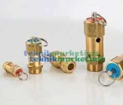 1/4'' 25 BAR Sabit Basınçlı Mühürlü CE Belgeli Emniyet Ventili YKS-505
