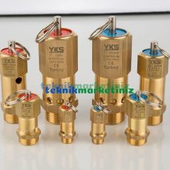 1/4'' 32 BAR Sabit Basınçlı Mühürlü CE Belgeli Emniyet Ventili YKS-512