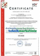 1/4'' 40 BAR Sabit Basınçlı Mühürlü CE Belgeli Emniyet Ventili YKS-520