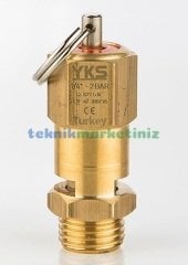 1/4'' 8 BAR Sabit Basınçlı Mühürlü CE Belgeli Emniyet Ventili YKS-107
