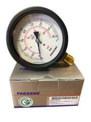 Ø100mm 0/1,6 Bar Alttan Bağlantılı Kurutip CL1,0 Hassas Basınç Ölçer, Manometre G1/2'' Prinç Bağlantı Elemanlı Class 1,0 PAKKENS