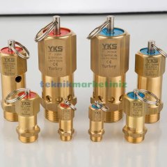 3/8'' 11 BAR Sabit Basınçlı Mühürlü CE Belgeli Emniyet Ventili YKS-129