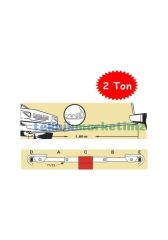 2 Araç. Otomobil Arası Çekme Demiri, Galvanizli Tow Bar 2 Ton