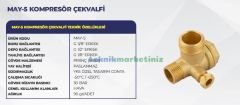 MAY-5 Kompresör Çekvalfi,  3/8'', 1/2'', 1/8'' Dişli Kompresör Çekvalfi YKS MAY5