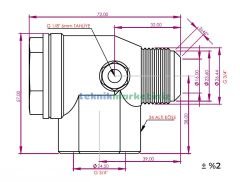 MAY-25/F Kompresör Çekvalfi,  3/4'', 3/4'', 1/8”–Q6 mm Dişli Kompresör Çekvalfi YKS MAY25F