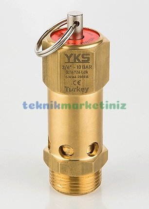 3/4'' 19 BAR Sabit Basınçlı Mühürlü CE Belgeli Emniyet Ventili YKS-175