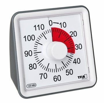 Alarmlı Timer ''VISUAL'' 120 Dakika Zamanlayıcı TFA Dostmann 38.2043.10 TM832.2062.10