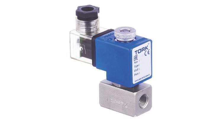 PASLANMAZ ÇELİK NORMALDE KAPALI SOLENOİD VALFLER - TORK SS1050  SERİSİ