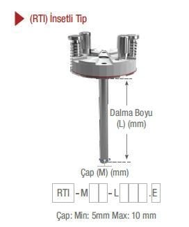 EMKO ( RTI ) İNSETLİ TİP PT-100 TERMOREZİSTANSLAR EMKO RTI -