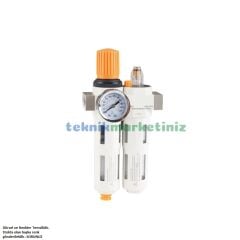 1/8'' Metal Gövde Festo Tip Pnömatik İkili Şartlandırıcı, Pnomatik Hava Hazırlayıcı Şartlandırıcı DC Serisi P1 Max : 16 Bar