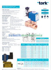3/8'' Normalde Kapalı Genel Maksat Solenoid Vana TORK S1040.02 (GTD) (0,35 - 16 BAR), Ekonomik Seri (12.5mm Orifis)