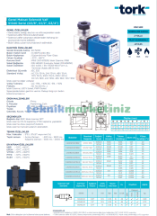 1/2'' Normalde Kapalı Genel Maksat Solenoid Vana TORK S1040.03 (GTD) (0,35 - 16 BAR), Ekonomik Seri (12.5mm Orifis)