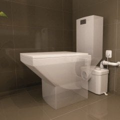 Saniflo Klozet Arkası, WC Öğütücülü Bıçaklı Tahliye Pompası 1 Klozet