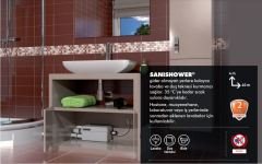 Sanishower 2 Ünite Girişli, Duş Kabini ve Lavabo Pis Suları Tahliye Pompası