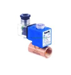 3/8'' Normalde Kapalı Genel Maksat Solenoid Vana TORK S1073.02.040 (0 - 9 BAR), Ekonomik Direkt Çekmeli Seri (4mm Orifis)