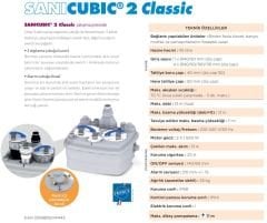 Sanicubic 2 Classic Monofaze Parçalayıcı Bıçaklı Pompalı Evsel ve Ticari Kullanım İçin Foseptik, Atık Su Tahliye İstasyonu