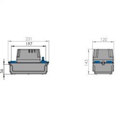 Sanicondens Eco 4 Ünite Girişli, Kombi, Klima, Fancoil vb. Drenaj Tahliye Pompası
