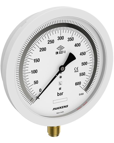 PAKKENS ÇAP Ø160 KL 0,25 MASTAR BASINÇ ÖLÇER MANOMETRE