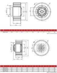 BASSF 160-60 Dıştan Rotorlu Radyal Soğutma Fanı