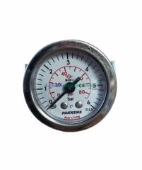 Ø40mm 0-6 Bar G1/8'' inç Panotip Arkadan Bağlantılı Genel Amaçlı Kurutip Manometre, Basınç Göstergesi CL2,5 PAKKENS